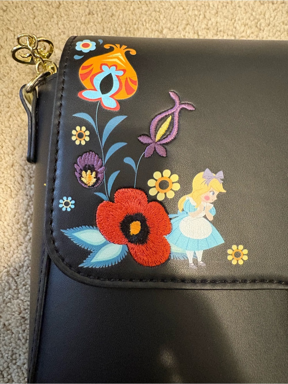 Loungefly Alice in Wonderland Crossbody - Picture 4 of 7